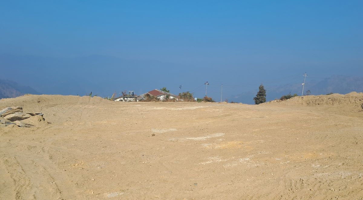 पालिकाको आधारभुत अस्पताल निर्माणस्थल।